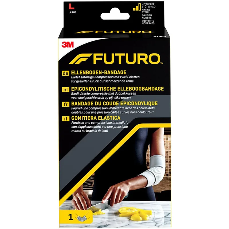 3M Futuro Elbow Pad with Pressure Cushions Ελαστική Περιαγκωνίδα με Μαξιλαράκια Πίεσης Κωδ 47863 1 Τεμάχιο - Large