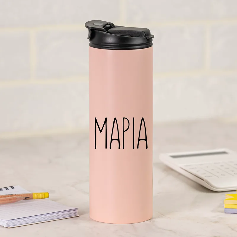 Name - Sports Gym Θερμός 600 ml - Ροζ