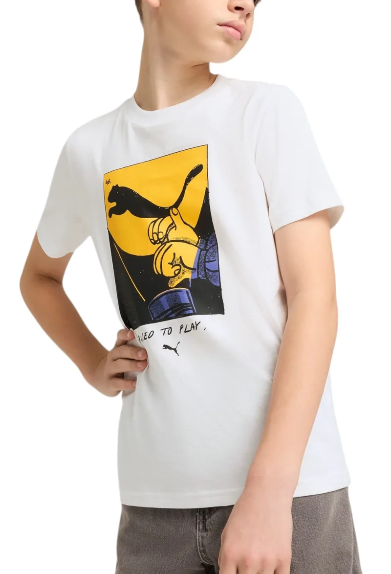 Μπλούζα Κοντομάνικη Puma Graphics Puma Tee II 629873-02 Αγόρι