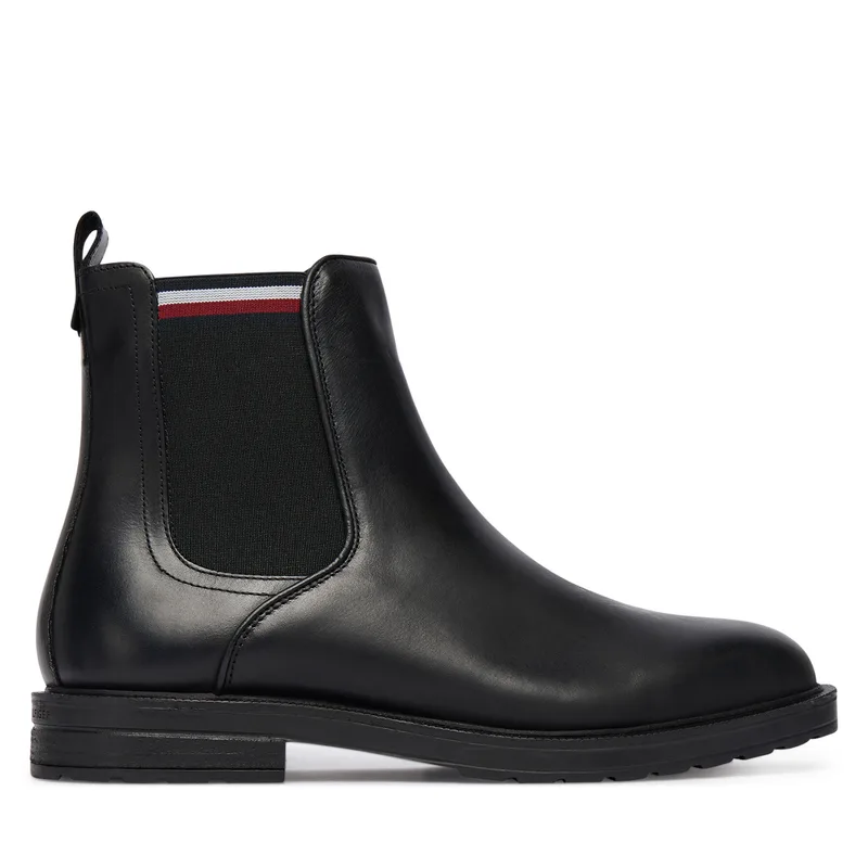 Μποτάκια Tommy Hilfiger Cleated Hilifger W FM0FM05728 Μαύρο