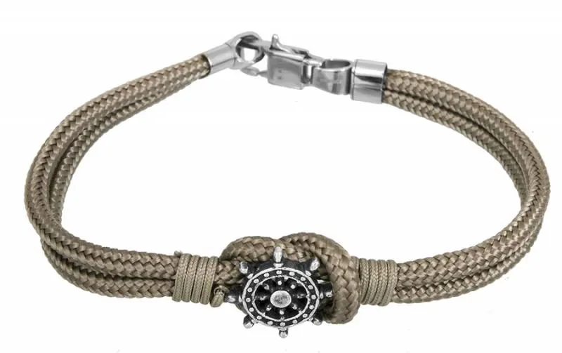Αντρικό βραχιόλι άγκυρα με κορδόνι BG/7192G BG/7192G Ατσάλι