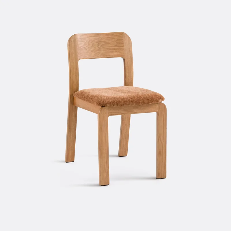 Καρέκλα με επένδυση από μασίφ δρυ Μ41xΠ53xΥ78cm