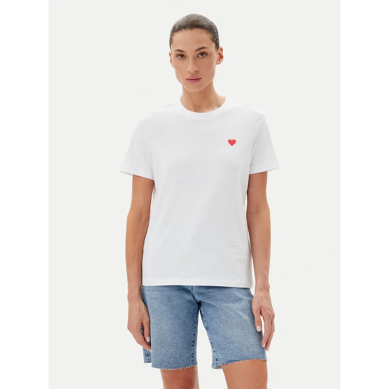 Vero Moda T-Shirt Paulina 10316991 Λευκό Regular Fit