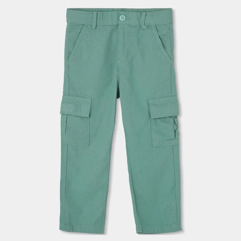 Παντελόνι λινό αγόρι Boboli-813013-4613-Green
