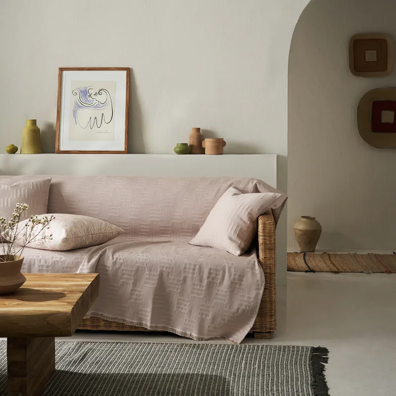 Ριχτάρι Τριθέσιου Gofis Home Calyra Warm Μπεζ 20-07-654-3/21 180x300