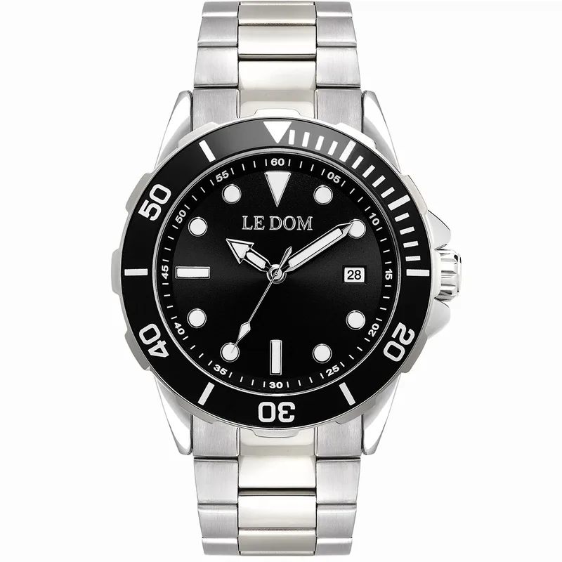 LE DOM Nautilus - LD.1052-3, Silver case with Stainless Steel Bracelet