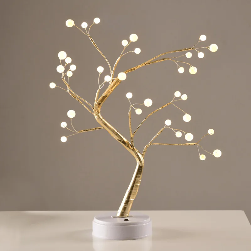 Διακοσμητικό Δεντράκι Με LED Aca Χρυσό Tree & Ball Lights X1036152