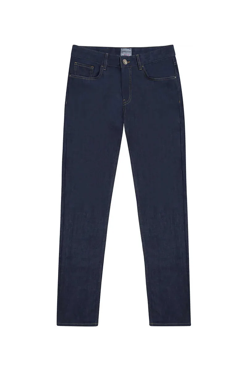 Prince Oliver ανδρικό τζιν παντελόνι πεντάτσεπο Comfort Slim - 10569005 Μπλε Σκούρο