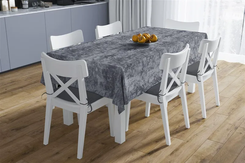 Σετ Τραπεζομάντηλο 140x220εκ. Με Runner 40x220εκ. Αλέκιαστο Polycotton Panama Shadow Dark Grey DimCol (Χρώμα: Γκρι, Ύφασμα: 70% Βαμβάκι-30% Polyester) - DimCol - 33333352001