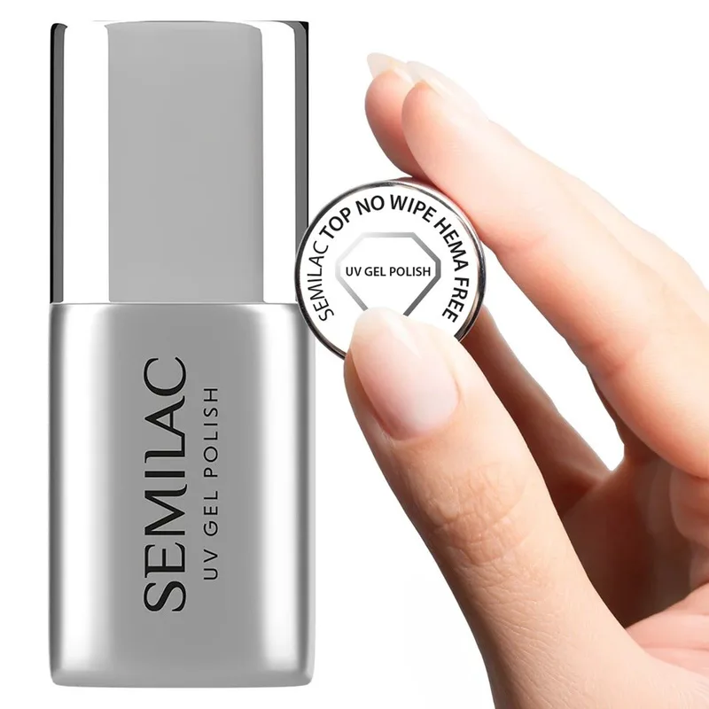 Semilac UV Gel Polish Top No Wipe Hema Free Top Coat (7ml)