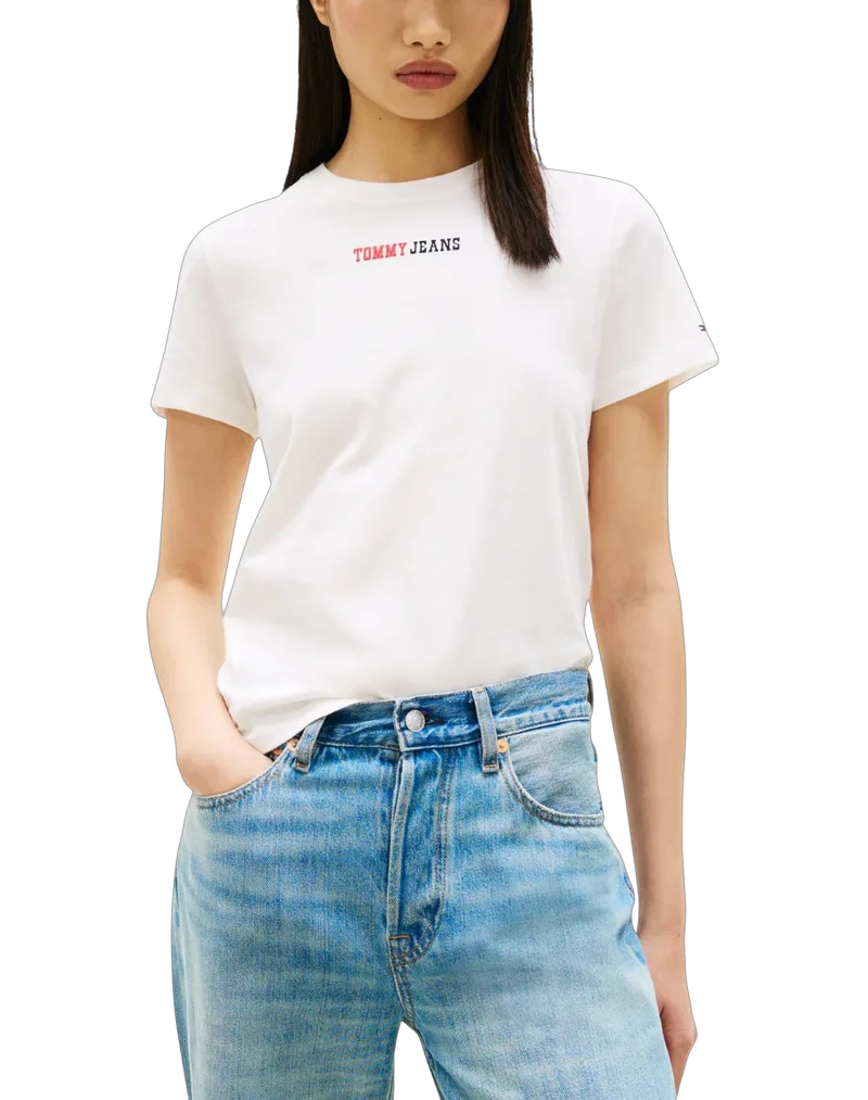 Γυναικείο T-shirt Λευκό Tommy Jeans DW0DW22277-YBL