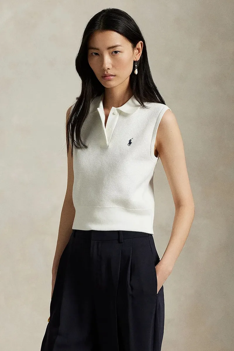 Polo Ralph Lauren γιλέκο γυναικείο με βαμβάκι