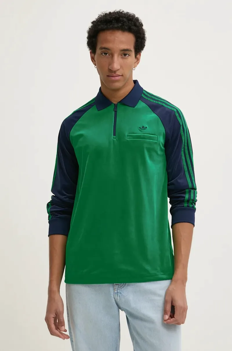 Βελούδινη μπλούζα adidas Originals Velour Polo