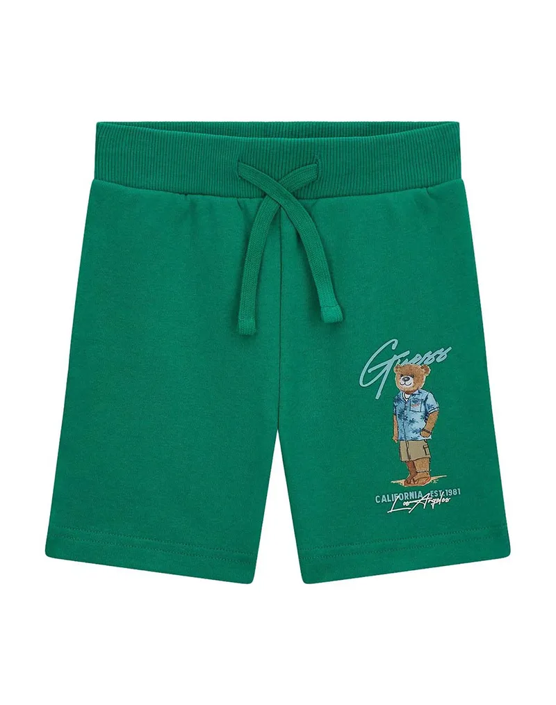 GUESS TERRY REGULAR ACTIVE SHORTS ΣΟΡΤΣ ΠΑΙΔΙΚΟ BOY N6GD04KA6R4-G8BE Green