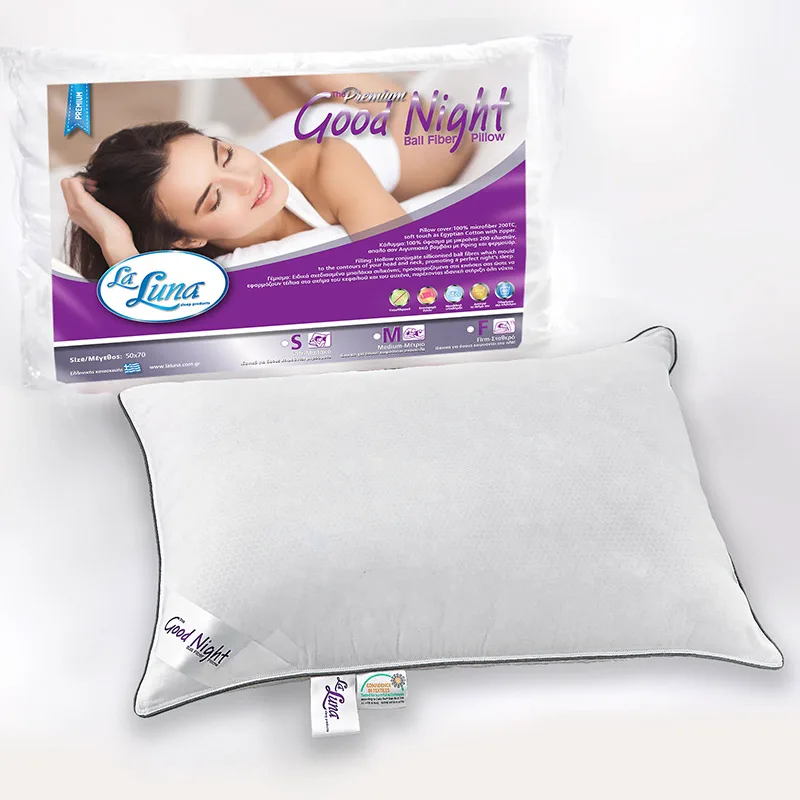 Μαξιλάρι Ύπνου 50X70 La Luna The Goodnight Premium Μαλακό Λευκό (50x70)