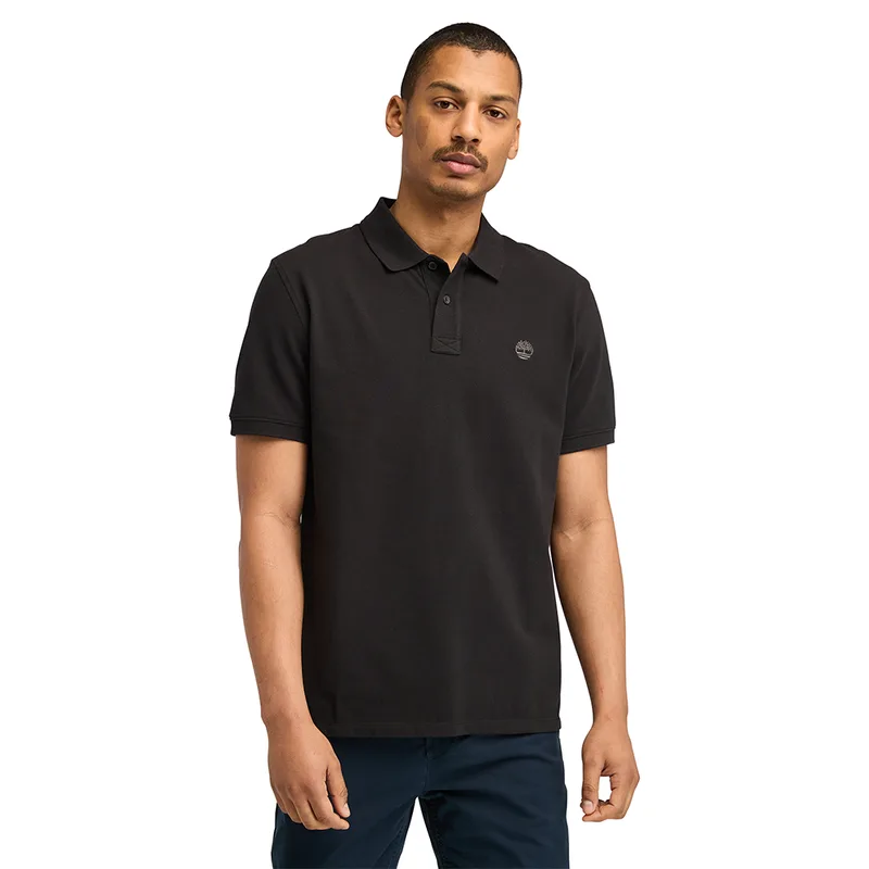 Timberland Ανδρική Μπλούζα SS Millers River Pique Polo TB0A6VDP-001 Μαύρο