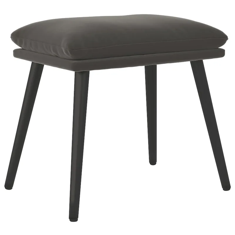 vidaXL Υποπόδιο Σκούρο Γκρι 45x29,5x35 εκ. Βελούδινο