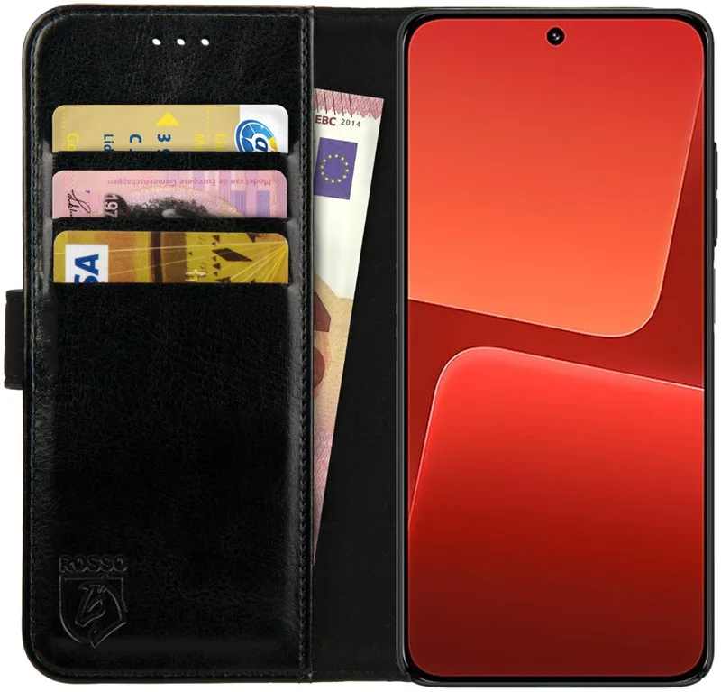 Κόκκινο Element PU Θήκη Πορτοφόλι Xiaomi 13 - Black (8719246381652)