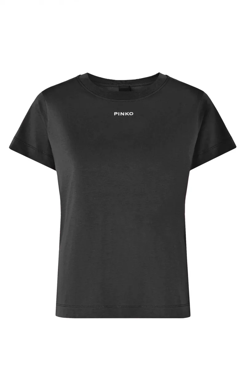 PINKO T-SHIRT BASICO T-SHIRT ΜΑΥΡΟ