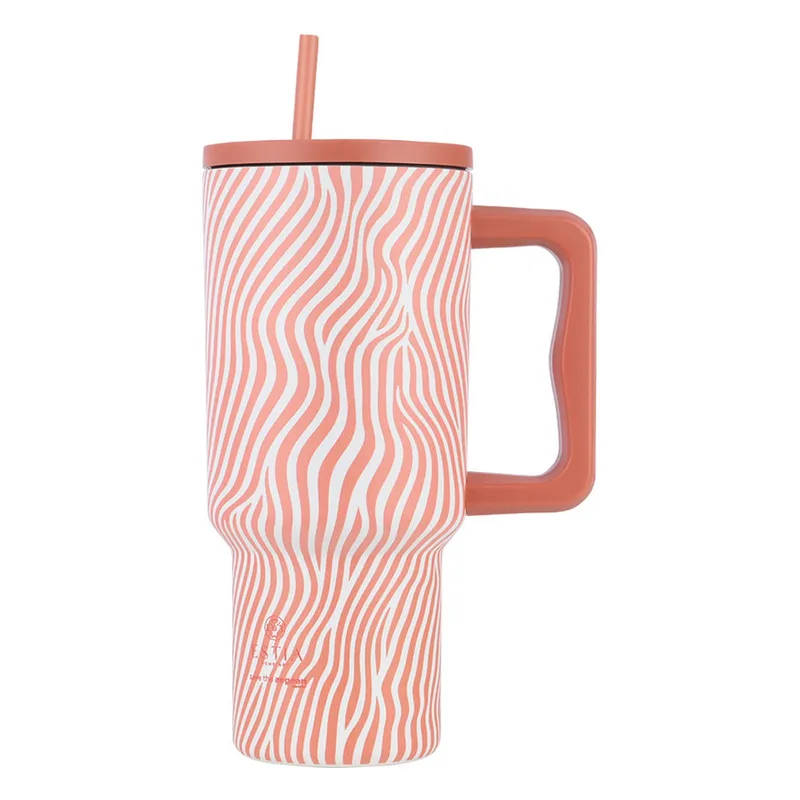 Θερμός Straw Tumbler XL Save The Aegean Soft Ripple 900ml Estia 01-32043