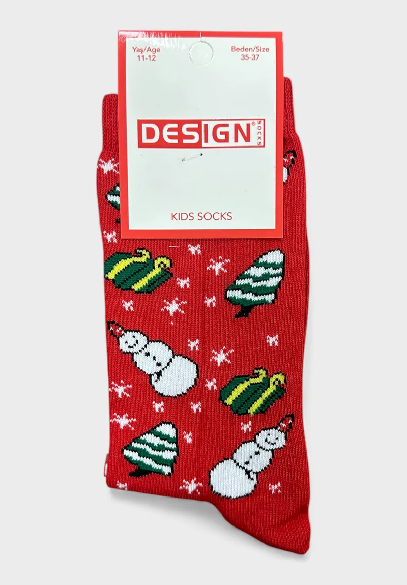 Παιδικές Βαμβακερές Κάλτσες Design Socks Christmas Limited Edition – Σετ 3 Ζευγών DSN5511-1-Πολύχρωμο