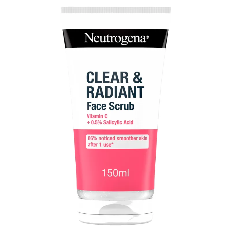 Neutrogena Clear & Radiant Face Scrub Απολεπιστικό Προσώπου με Βιταμίνη C & Σαλικυλικό Οξύ 150ml