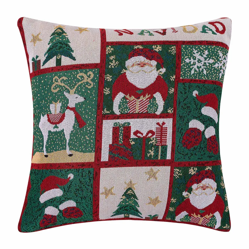Χριστουγεννιάτικη Μαξιλαροθήκη (45x45) Silk Fashion W351-126