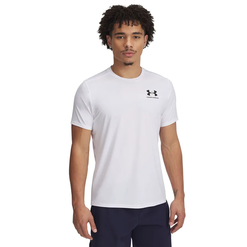 T-shirt Under Armour Heatgear Fitted SS Tee White/ Black L