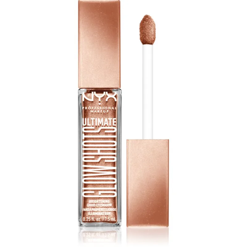 NYX Professional Makeup Ultimate Glow Shots Υγρή γκλίτερ σκιά ματιών απόχρωση 06 Golden Goji 7,5 ml