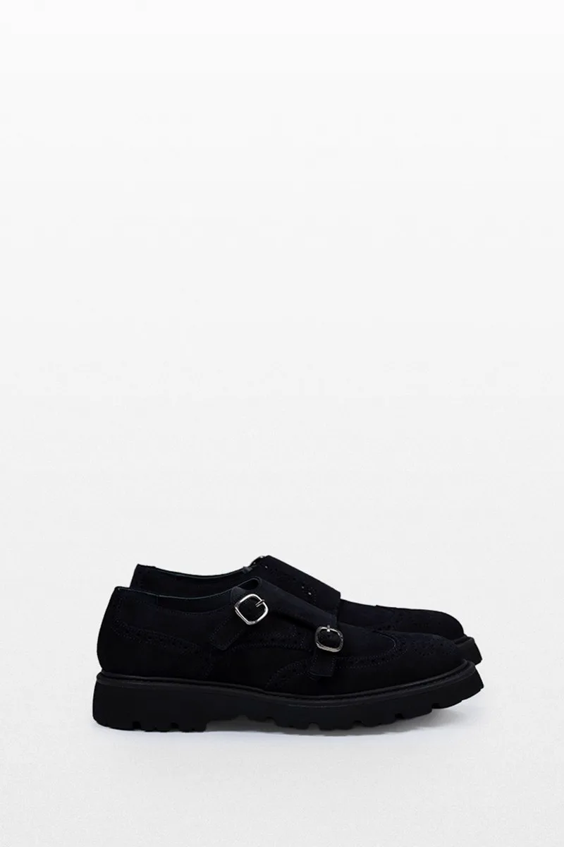 CALCE Ανδρικό Μπλε Double Buckle Loafers