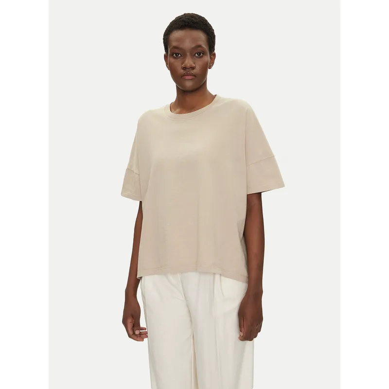 Bomboogie T-Shirt TW7441TJOR5 Μπεζ Relaxed Fit