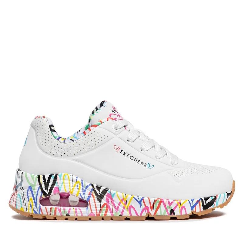 Αθλητικά Skechers Uno Loving Love 155506/WHT Λευκό