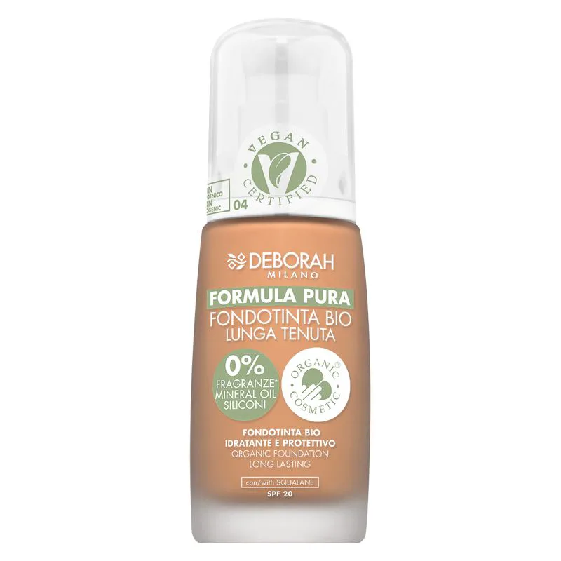 Deborah Pure Formula Organic Long Lasting Foundation 04 (30 Ml)