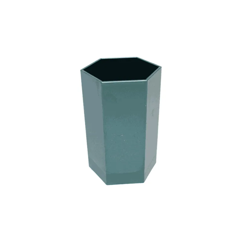 Metron Μολυβοθήκη Πλαστική Πολύγωνη 7x11cm Μεταλλικό Πράσινο 094046