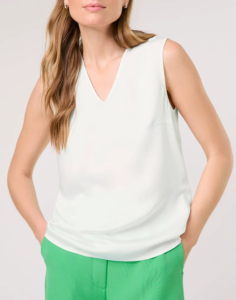 TAIFUN BLOUSE WITHOUT SLEEV 760318-11142-09700 OffWhite