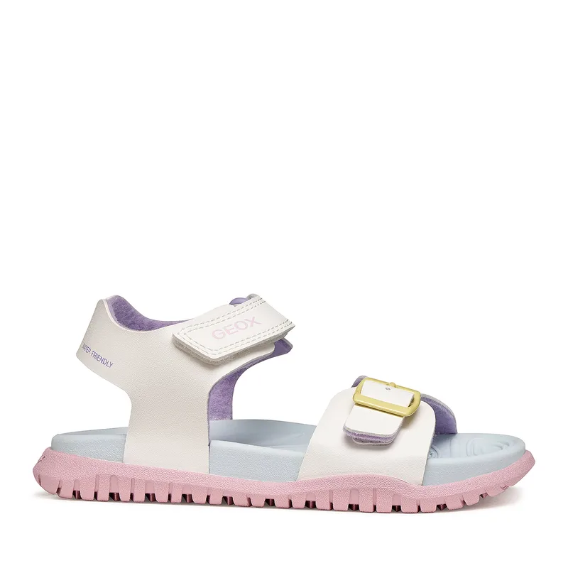 Σανδάλια Geox J Sandal Fusbetto Gi J35HQA 000BC C0653 S Λευκό