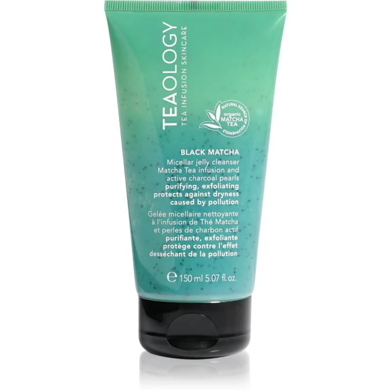 Teaology Cleansing Black Matcha Micellar Jelly Cleanser μικυλλιακό γαλάκτωμα καθαρισμού με αποτέλεσμα απολέπισης 150 ml