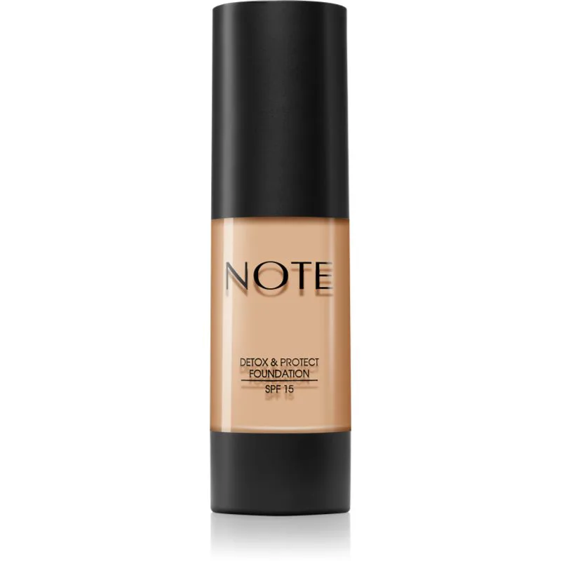 Note Cosmetique Detox & Protect Υγρή ματ βάση SPF 15 απόχρωση 03 Medium Μπεζ 30 ml