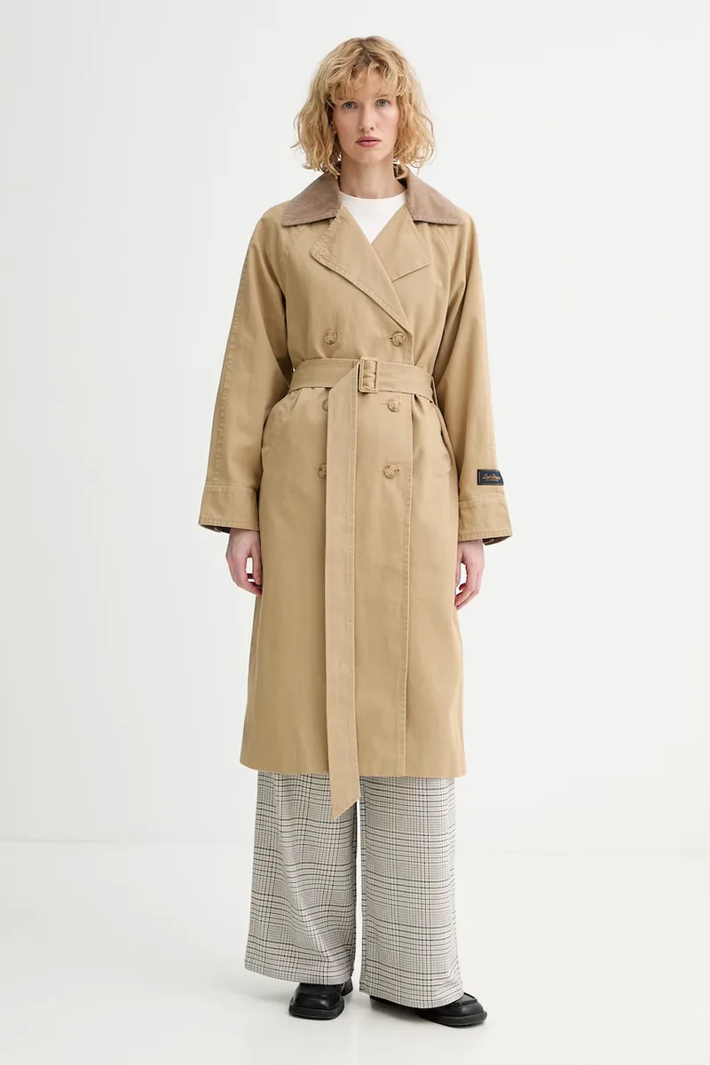 Βαμβακερή καμπαρντίνα Levi's BREE CLASSIC LONG TRENCH