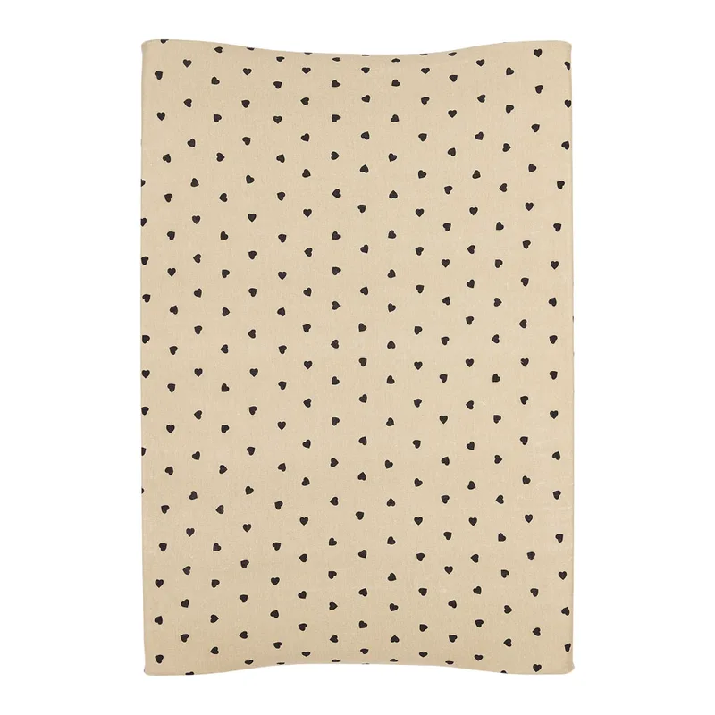 Κάλυμμα Αλλαξιέρας Meyco Sweet Heart Soft Sand/Black