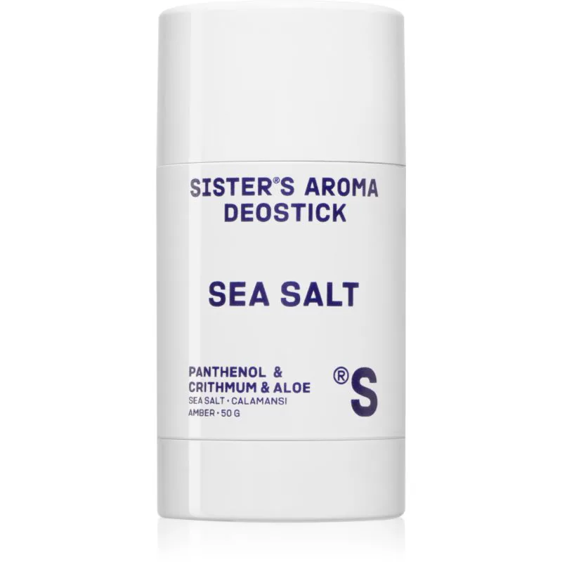 Sister's Aroma Sea Salt Deostick στερεό αποσμητικό ενάντια στην δυσοσμία και τον ιδρώτα 50 γρ