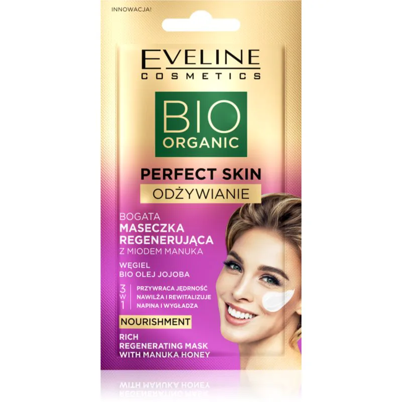 Eveline Cosmetics Perfect Skin Manuka Honey εντατικά αναγεννητική μάσκα με μέλι 8 ml