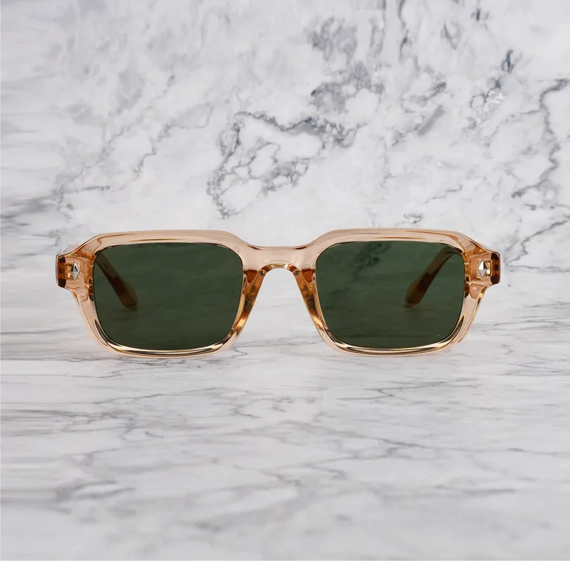 AXEL 21EP6 - AXEL - CHAMPAGNE - GREEN Sunglasses | Champagne | Green Shades | Explicit Poets Sunglasses