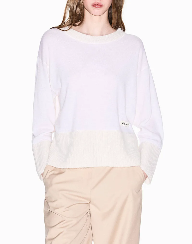 ARMANI EXCHANGE PULLOVER XW000772AF16602-U1003 OffWhite