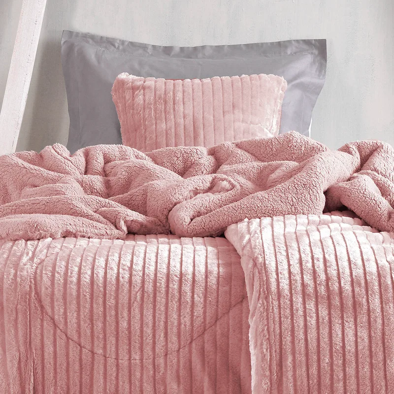 Διακοσμητική Μαξιλαροθήκη Fleece (50x50) Rythmos Shabby Ροζ