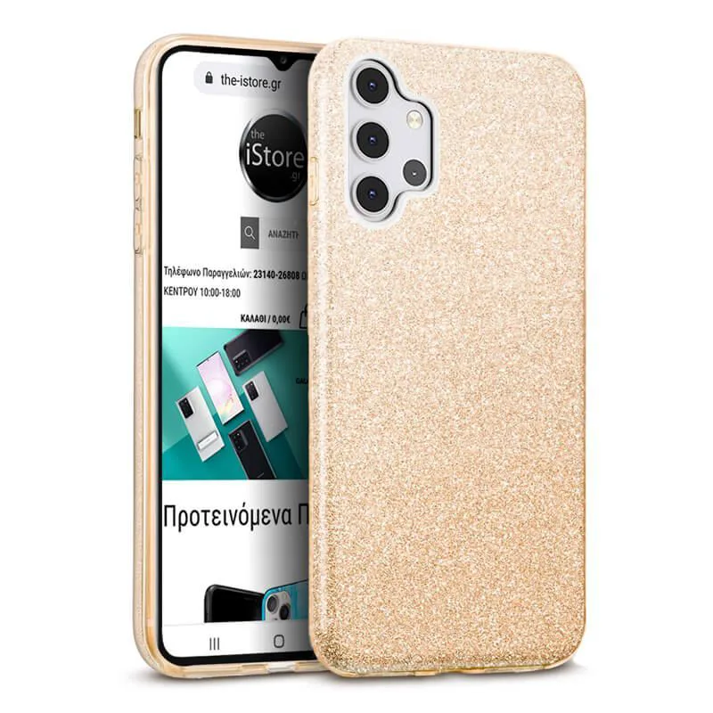 Hybrid Strass Χρυσό Case Samsung Galaxy A32 4G