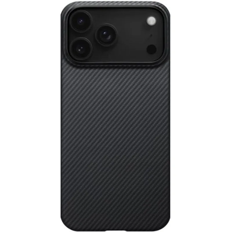 Θήκη iPhone 17 Pro Pitaka Ultra-Slim MagEZ Case 7 Aramid Fiber Body με MagSafe 1mm 600D - Black / Gray / Twill (KI1701BP)