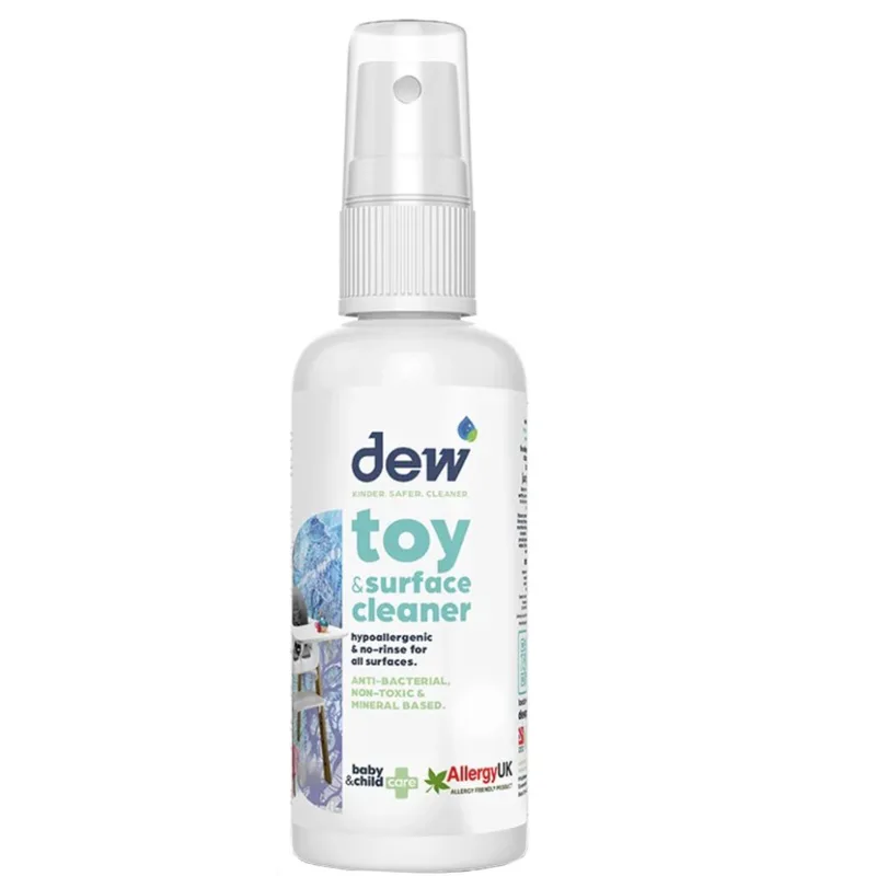 Dew Anti-Bacterial Not Toxic & Mineral Based Toy & Surface Cleaner Απολυμαντικό Καθαριστικό Γενικής Χρήσης Παιχνιδιών Χωρίς Τοξικά Χημικά 65ml
