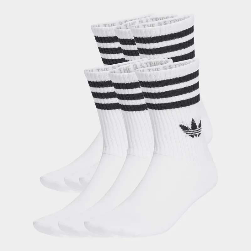 adidas Originals 3-Stripes Crew 6-Pack Unisex Κάλτσες (9000242622_1539)