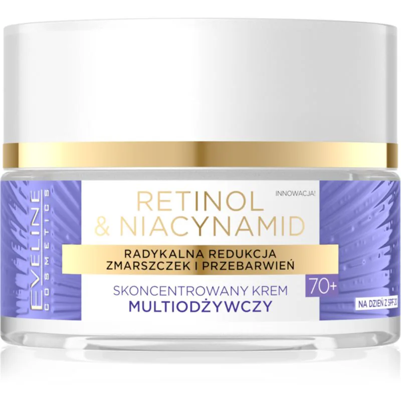 Eveline Cosmetics Retinol & Niacynamid θρεπτική κρέμα ημέρας 70+ SPF 20 50 μλ